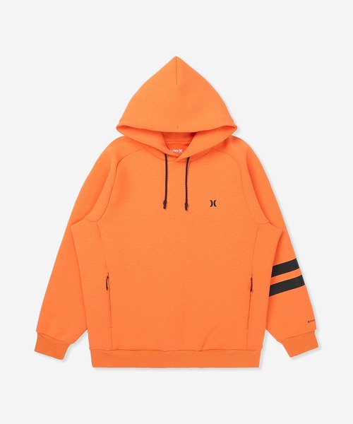 Hurley （ハーレー）の「【Hurley:ハーレー】ファントムスウェットフーディー　プルオーバーパーカー　ストレッチ　吸水速乾　PHANTOM SWEAT BP HOODIE（パーカー・メンズ・カーキブラウン/ブラック/オフホワイト/オレンジ系その他/ブラック系その他/ブラック×ホワイト・MEDIUM/X-LARGE/LARGE/SMALL）」の6枚目の写真