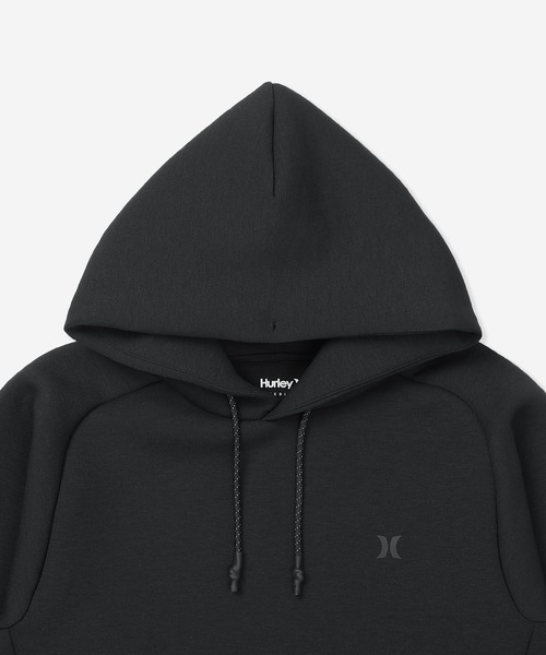 Hurley （ハーレー）の「【Hurley:ハーレー】ファントムスウェットフーディー　プルオーバーパーカー　ストレッチ　吸水速乾　PHANTOM SWEAT BP HOODIE（パーカー・メンズ・カーキブラウン/ブラック/オフホワイト/オレンジ系その他/ブラック系その他/ブラック×ホワイト・MEDIUM/X-LARGE/LARGE/SMALL）」の12枚目の写真