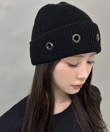 FOLLOWIN（フォロウィン）の「３color/アイレットデザインリブニットビーニー（ニットキャップ/ビーニー）」