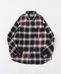 JOINT WORKS | J オンブレ― ダメージシャツ(シャツ/ブラウス)