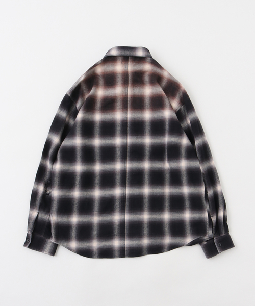 JOINT WORKS（ジョイントワークス）の「J オンブレ― ダメージシャツ（シャツ/ブラウス・メンズ・ブラック/ブルー系その他・MEDIUM/LARGE）」の3枚目の写真