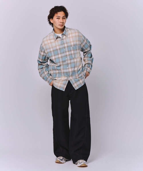 JOINT WORKS（ジョイントワークス）の「J オンブレ― ダメージシャツ（シャツ/ブラウス・メンズ・ブラック/ブルー系その他・MEDIUM/LARGE）」の6枚目の写真