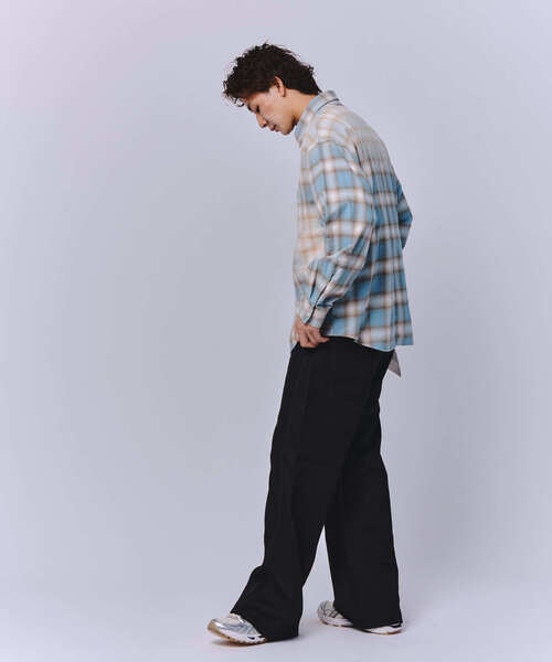 JOINT WORKS（ジョイントワークス）の「J オンブレ― ダメージシャツ（シャツ/ブラウス・メンズ・ブラック/ブルー系その他・MEDIUM/LARGE）」の12枚目の写真