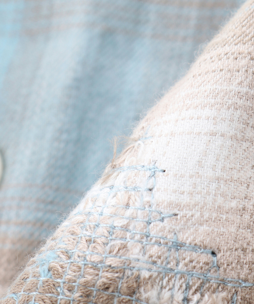 JOINT WORKS（ジョイントワークス）の「J オンブレ― ダメージシャツ（シャツ/ブラウス・メンズ・ブラック/ブルー系その他・MEDIUM/LARGE）」の13枚目の写真