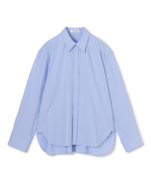 caban(キャバン)の「コットンハイカウントタイプライター バックタックシャツ(シャツ/ブラウス・レディース・ライトブルー/ネイビー/ホワイト/ピンク・FREE)」の3枚目の写真