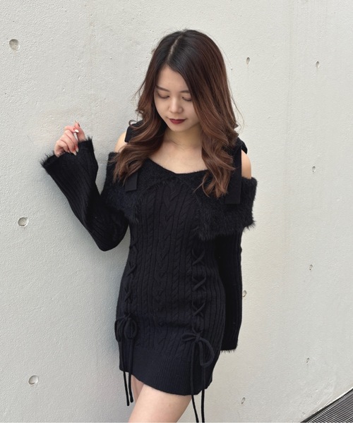 オフショルニットワンピース（ワンピース）｜one way（ワンウェイ）の