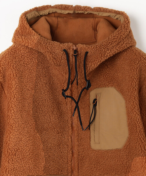 NANGA（ナンガ）の「NANGA/ナンガ BOA FLEECE FULL ZIP PARKA/フリース ジップパーカー（ブルゾン・メンズ・ブラック/その他9・X-LARGE/LARGE/MEDIUM）」の4枚目の写真