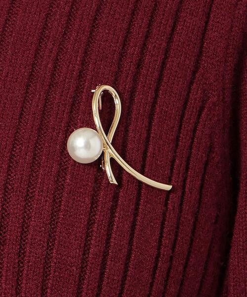 WILLSELECTION（ウィルセレクション）の「ポロカラーフレアニットワンピース（ワンピース・レディース・ボルドー/ブラック/チャコールグレー/ブルー・FREE）」の9枚目の写真