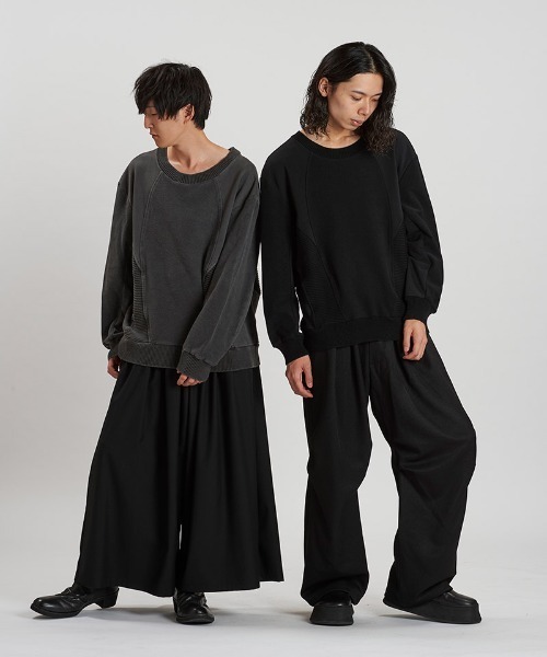 NO ID.（ノーアイディ）の「msw1810-ﾁｪﾝｼﾞﾝｸﾞﾆｯﾄBIG-PO プルオーバー(857010-361K)（スウェット・メンズ・グレー/ブラック・ONE SIZE）」の7枚目の写真