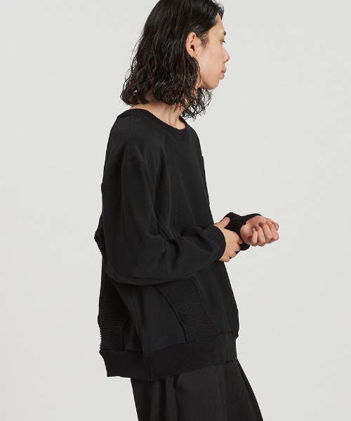 NO ID.（ノーアイディ）の「msw1810-ﾁｪﾝｼﾞﾝｸﾞﾆｯﾄBIG-PO プルオーバー(857010-361K)（スウェット・メンズ・グレー/ブラック・ONE SIZE）」の9枚目の写真