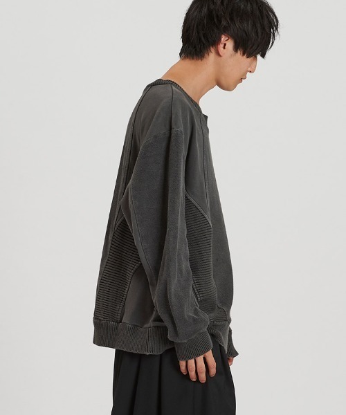 NO ID.（ノーアイディ）の「msw1810-ﾁｪﾝｼﾞﾝｸﾞﾆｯﾄBIG-PO プルオーバー(857010-361K)（スウェット・メンズ・グレー/ブラック・ONE SIZE）」の14枚目の写真