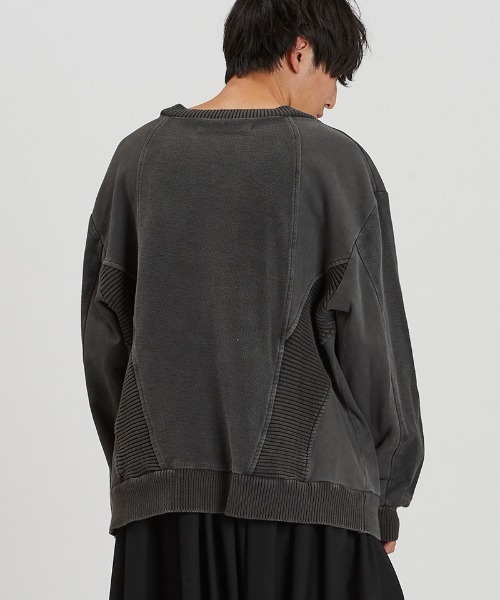 NO ID.（ノーアイディ）の「msw1810-ﾁｪﾝｼﾞﾝｸﾞﾆｯﾄBIG-PO プルオーバー(857010-361K)（スウェット・メンズ・グレー/ブラック・ONE SIZE）」の15枚目の写真