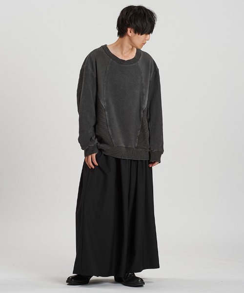 NO ID.（ノーアイディ）の「msw1810-ﾁｪﾝｼﾞﾝｸﾞﾆｯﾄBIG-PO プルオーバー(857010-361K)（スウェット・メンズ・グレー/ブラック・ONE SIZE）」の16枚目の写真