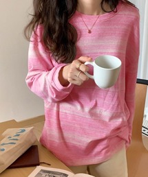 Tシャツ 韓国風 カットソートップス春秋