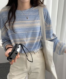 Tシャツ 韓国風 カットソートップス春秋