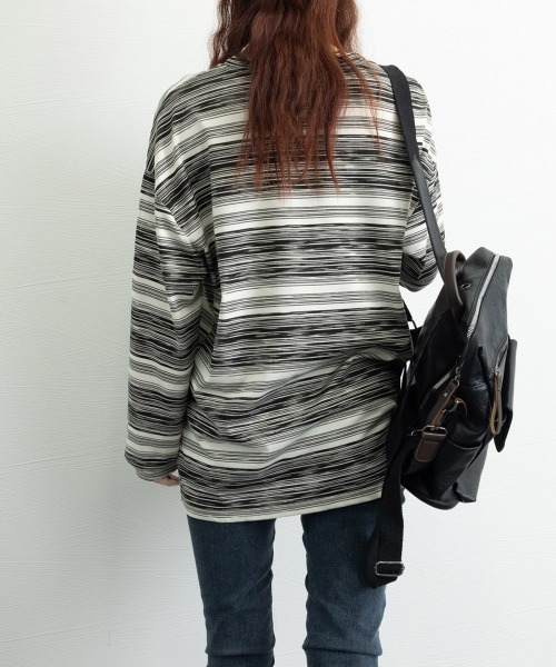 Miniministore(ミニミニストア)の「Tシャツ 韓国風 カットソートップス春秋(Tシャツ/カットソー・レディース・ピンク/ブラック/ブルー/カーキ・FREE)」の17枚目の写真