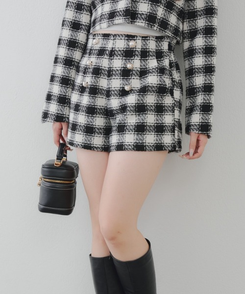 セットアップ対応】金釦ツイードショートパンツ（その他パンツ