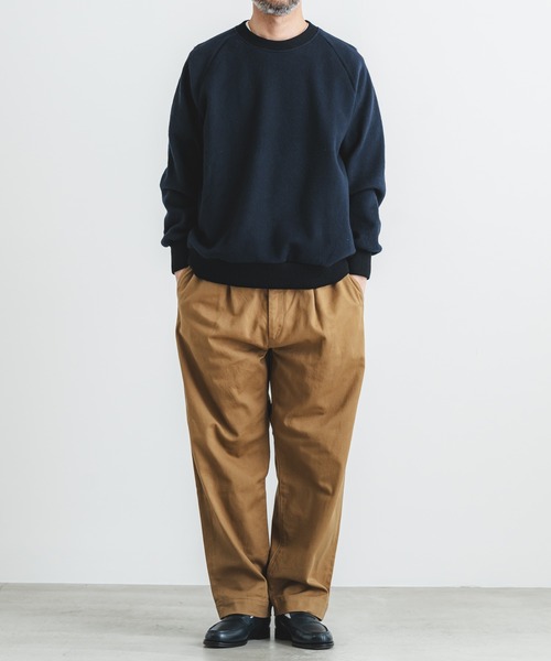 quadro（クオドロ）の「ウールカノコビーバークルーネックプルオーバー（ニット/セーター・メンズ・チャコール/ベージュ/ネイビー・MEDIUM）」の15枚目の写真