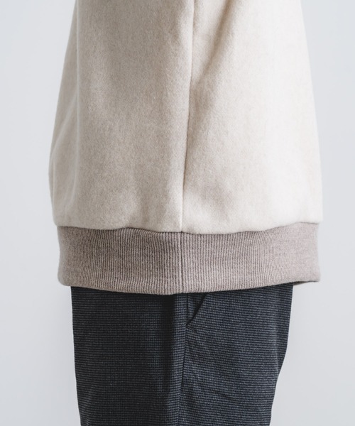 quadro（クオドロ）の「ウールカノコビーバークルーネックプルオーバー（ニット/セーター・メンズ・チャコール/ベージュ/ネイビー・MEDIUM）」の8枚目の写真