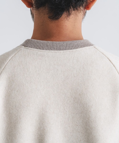 quadro（クオドロ）の「ウールカノコビーバークルーネックプルオーバー（ニット/セーター・メンズ・チャコール/ベージュ/ネイビー・MEDIUM）」の7枚目の写真