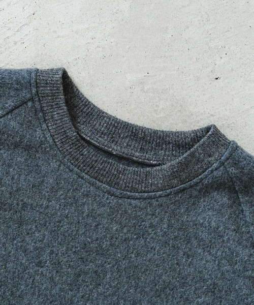 quadro（クオドロ）の「ウールカノコビーバークルーネックプルオーバー（ニット/セーター・メンズ・チャコール/ベージュ/ネイビー・MEDIUM）」の22枚目の写真
