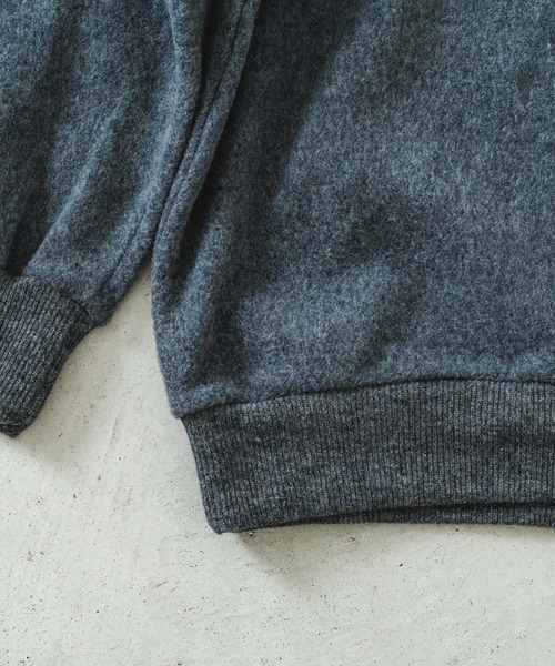 quadro（クオドロ）の「ウールカノコビーバークルーネックプルオーバー（ニット/セーター・メンズ・チャコール/ベージュ/ネイビー・MEDIUM）」の20枚目の写真