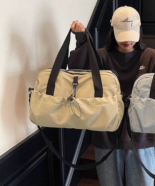 aimoha(アイモハ)の「【B.A.G】拡張できるボストンバッグ(トートバッグ・レディース・ブラック/ベージュ/オフホワイト・FREE)」の13枚目の写真