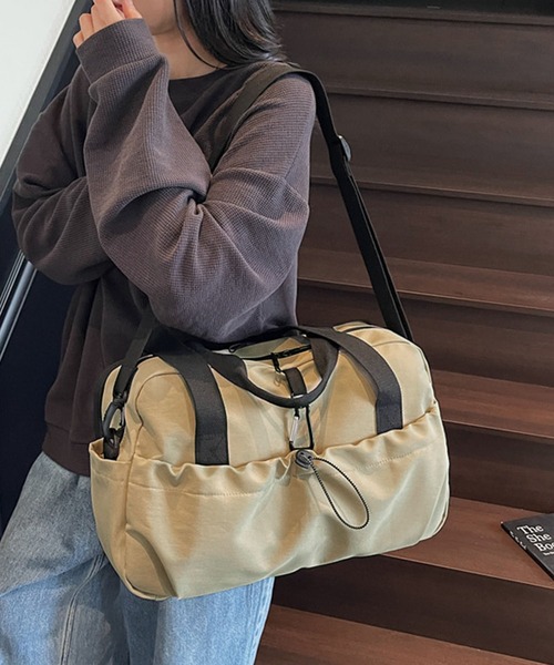 aimoha(アイモハ)の「【B.A.G】拡張できるボストンバッグ(トートバッグ・レディース・ブラック/ベージュ/オフホワイト・FREE)」の14枚目の写真