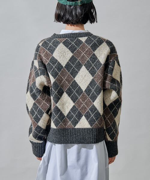 セール】アーガイルVネックニット（ニット/セーター）｜FREAK'S STORE