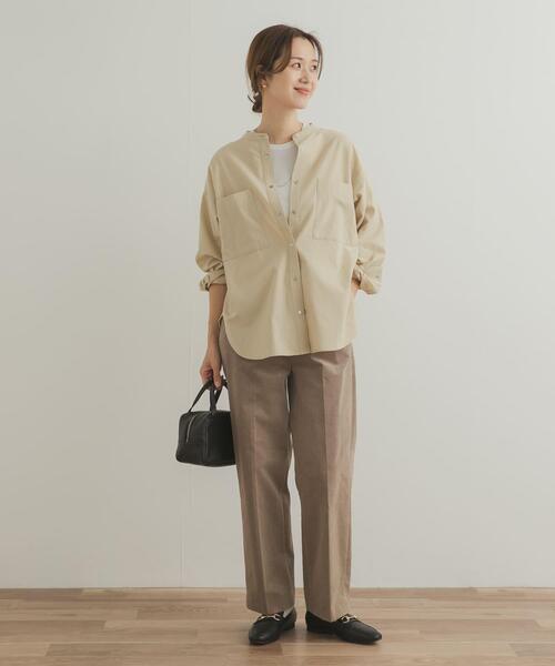 URBAN RESEARCH DOORS（アーバンリサーチドアーズ）の「微起毛バンドカラーシャツ（シャツ/ブラウス・レディース・グレー系その他/ナチュラル・MEDIUM）」の18枚目の写真