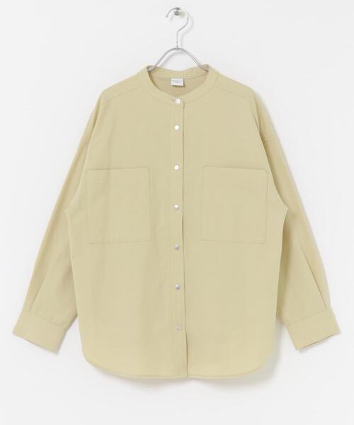 URBAN RESEARCH DOORS（アーバンリサーチドアーズ）の「微起毛バンドカラーシャツ（シャツ/ブラウス・レディース・グレー系その他/ナチュラル・MEDIUM）」の17枚目の写真