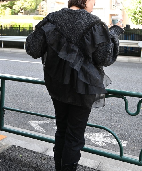 WILLFULLY(ウィルフリー)の「elastic waist more high denim PT(デニムパンツ・レディース・ブラック/ブルー・S/M)」の15枚目の写真