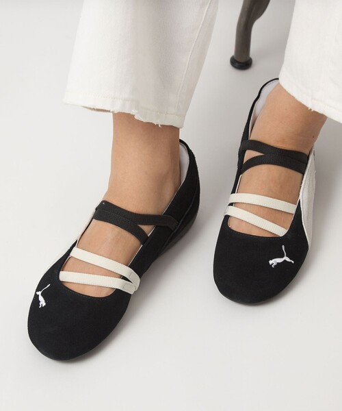 PUMA(プーマ)の「<PUMA>スピードキャット バレエ SD スニーカー(スニーカー・レディース・ブラック/オフホワイト・22.5cm/23cm/23.5cm/24cm/24.5cm/25cm)」の4枚目の写真