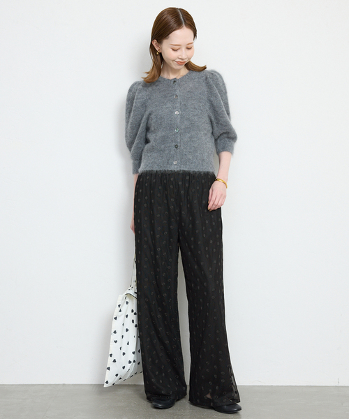 SLOBE IENA（スローブイエナ）の「【Jeu de Coeurs & Pois】ドットレースパンツ（その他パンツ・レディース・ブラック・36/38）」の13枚目の写真