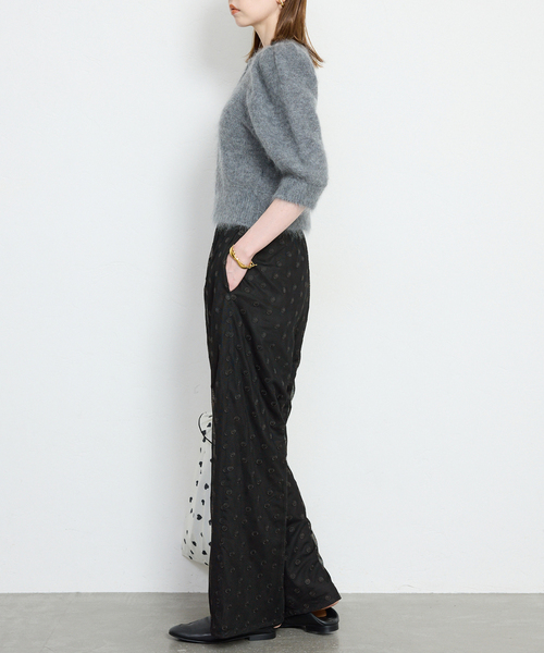 SLOBE IENA（スローブイエナ）の「【Jeu de Coeurs & Pois】ドットレースパンツ（その他パンツ・レディース・ブラック・36/38）」の14枚目の写真