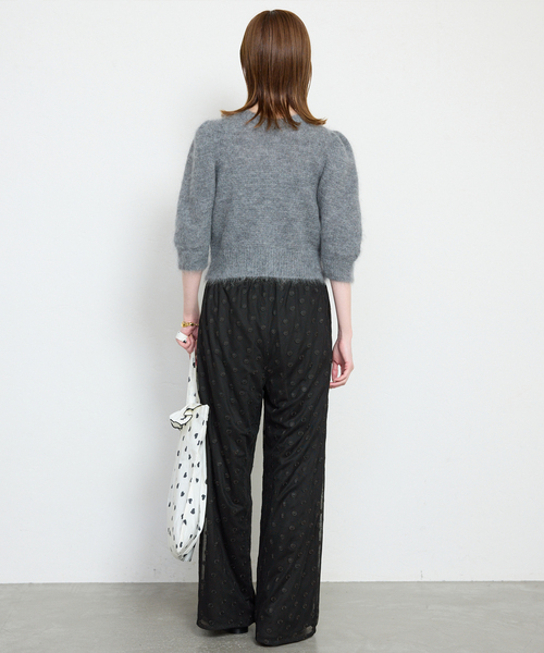 SLOBE IENA（スローブイエナ）の「【Jeu de Coeurs & Pois】ドットレースパンツ（その他パンツ・レディース・ブラック・36/38）」の15枚目の写真