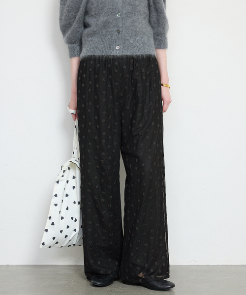 SLOBE IENA（スローブイエナ）の「【Jeu de Coeurs & Pois】ドットレースパンツ（その他パンツ・レディース・ブラック・36/38）」の16枚目の写真