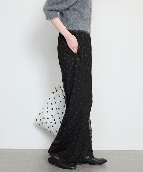 SLOBE IENA（スローブイエナ）の「【Jeu de Coeurs & Pois】ドットレースパンツ（その他パンツ・レディース・ブラック・36/38）」の19枚目の写真
