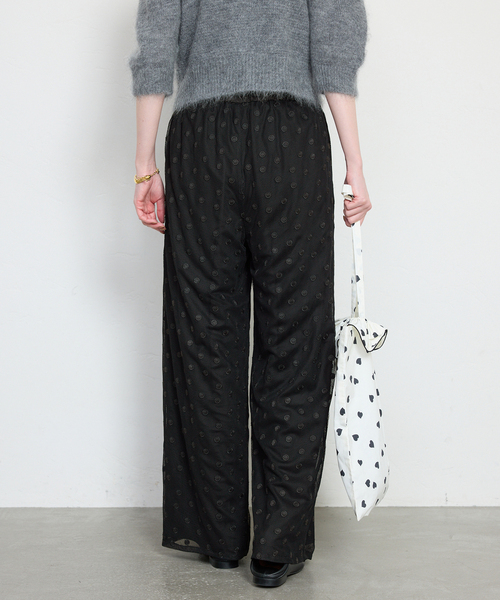 SLOBE IENA（スローブイエナ）の「【Jeu de Coeurs & Pois】ドットレースパンツ（その他パンツ・レディース・ブラック・36/38）」の20枚目の写真