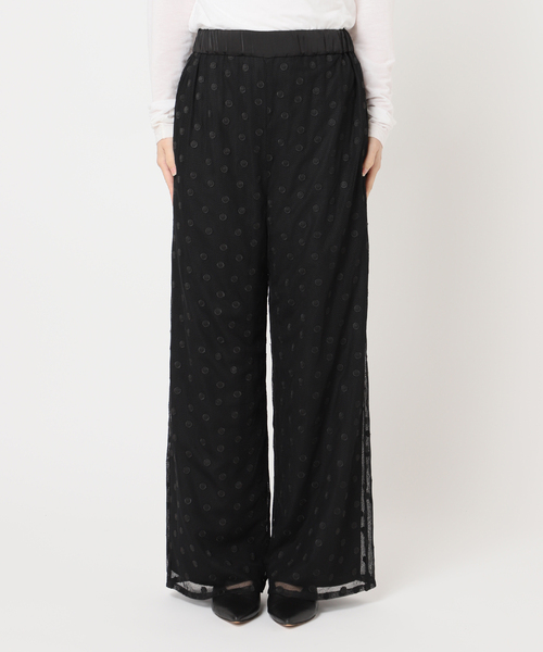 SLOBE IENA（スローブイエナ）の「【Jeu de Coeurs & Pois】ドットレースパンツ（その他パンツ・レディース・ブラック・36/38）」の22枚目の写真