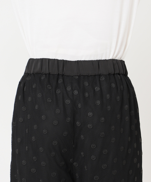 SLOBE IENA（スローブイエナ）の「【Jeu de Coeurs & Pois】ドットレースパンツ（その他パンツ・レディース・ブラック・36/38）」の3枚目の写真