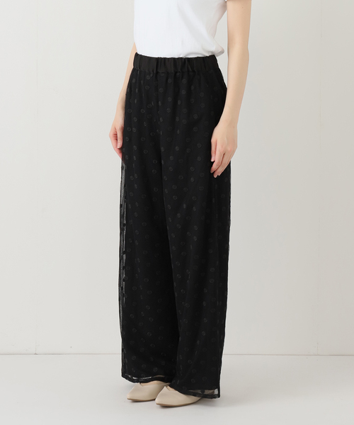 SLOBE IENA（スローブイエナ）の「【Jeu de Coeurs & Pois】ドットレースパンツ（その他パンツ・レディース・ブラック・36/38）」の10枚目の写真