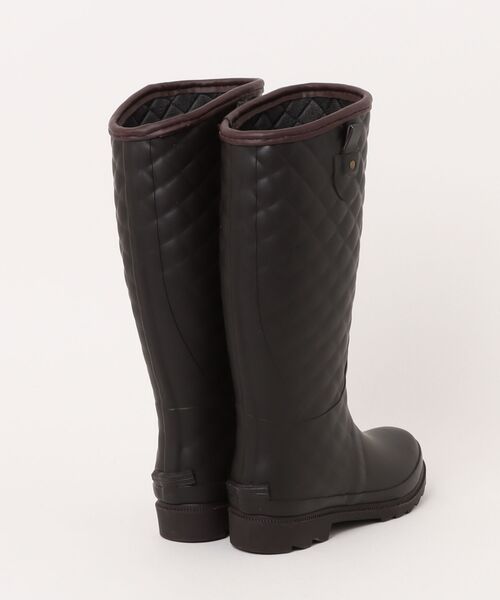 Parade（パレード）の「キルテイング模様レインブーツ 52602【Parade】（レインシューズ・レディース・ブラウン/ブラック・23.0cm/24.0cm/25.0cm）」の3枚目の写真