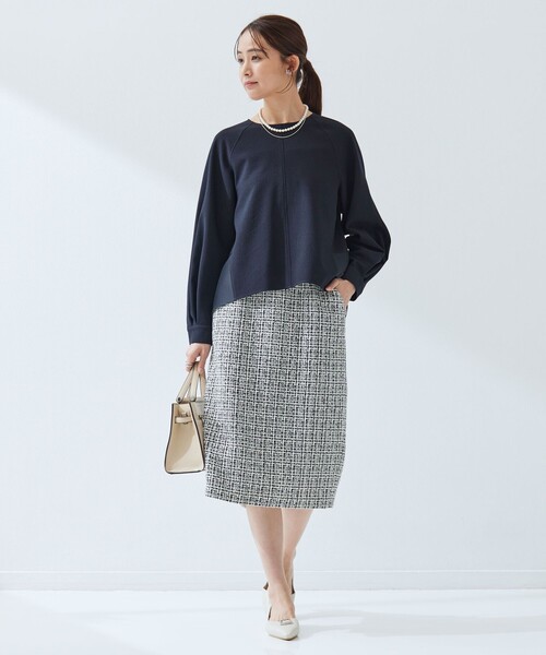 ツイードライク タイト スカート（スカート）｜green label relaxing