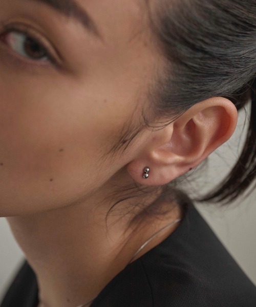 CENE（セネ）の「【CENE】セネ/ミニスフィアピアス（ピアス（両耳用）・レディース・シルバー/ゴールド・FREE）」の6枚目の写真