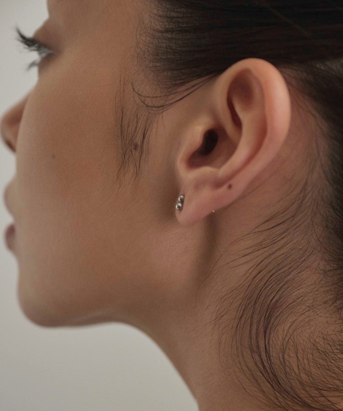 CENE（セネ）の「【CENE】セネ/ミニスフィアピアス（ピアス（両耳用）・レディース・シルバー/ゴールド・FREE）」の7枚目の写真