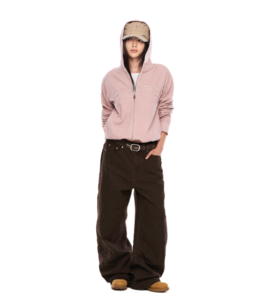 AAKAM(アーカム)の「Needlework Wave Cotton Pants (Brown)(その他パンツ・レディース・その他・1/2)」の5枚目の写真