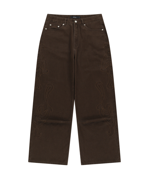 AAKAM(アーカム)の「Needlework Wave Cotton Pants (Brown)(その他パンツ・レディース・その他・1/2)」の7枚目の写真