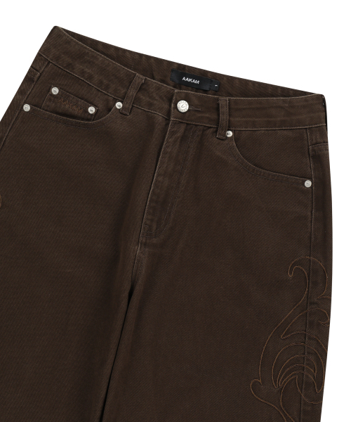 AAKAM(アーカム)の「Needlework Wave Cotton Pants (Brown)(その他パンツ・レディース・その他・1/2)」の10枚目の写真
