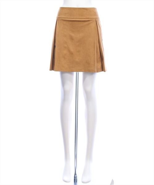 clear（クリア）の「フェイクスエードボックスプリーツミニスカート[大人 フェミニン ガーリー]≪AW新作≫（スカート・レディース・ブラウン/キャメル・F）」の15枚目の写真